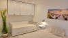 Schlafzimmer Nr.2 mit Doppelbett, Einzelbett und TV