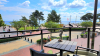 überdachter Balkon mit Blick zur Ostsee und Seebrücke