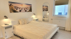Schlafzimmer Nr.2 mit Doppelbett, Einzelbett und TV